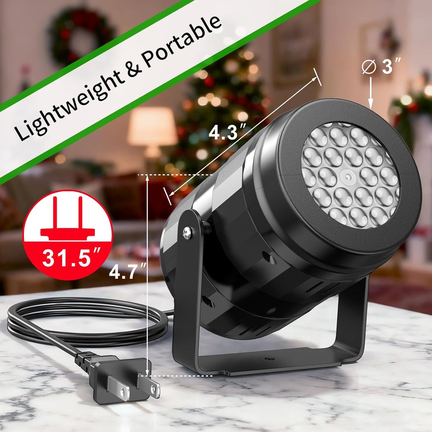 Jolly & Bright - Christmas Projector Lamp
