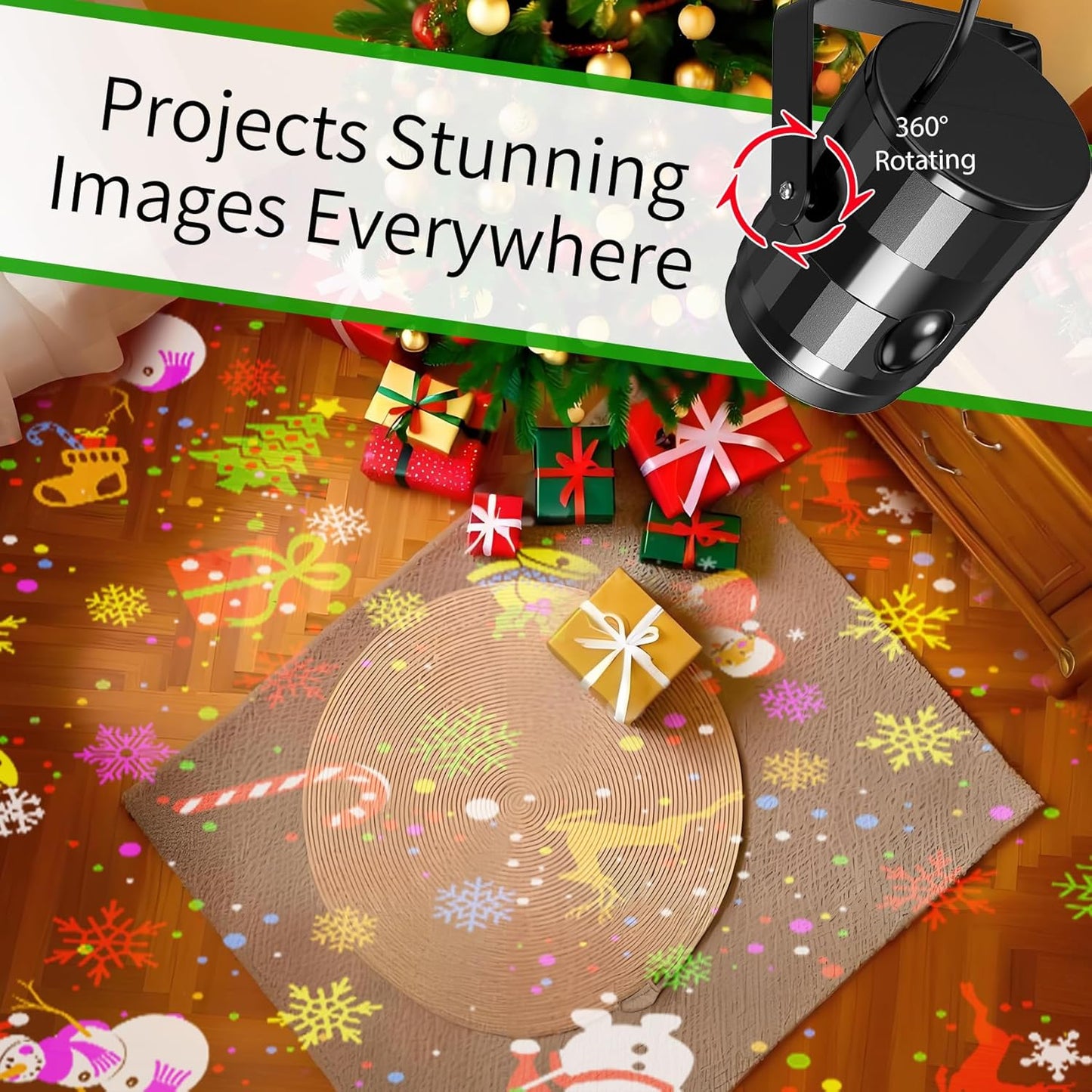 Jolly & Bright - Christmas Projector Lamp